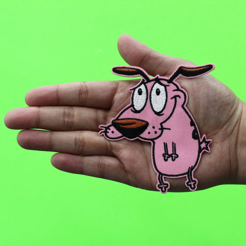Courage the Cowardly Dog Patch Cartoon TV Show Character Embroidered Iron-On