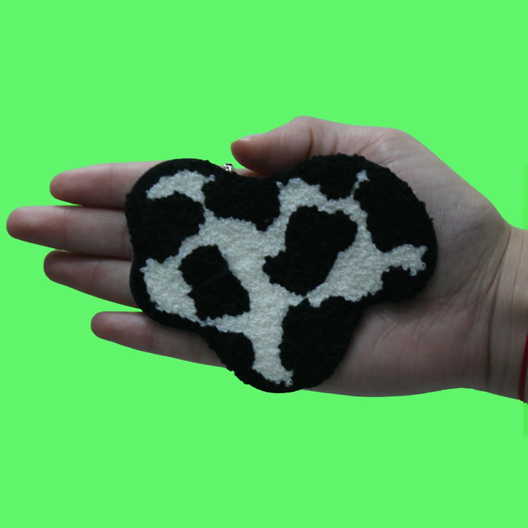 Cow Print Design Patch Western Country Aesthetic Chenille Iron on