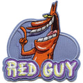 Cow and Chicken Patch Red Guy Cartoon Embroidered Iron On