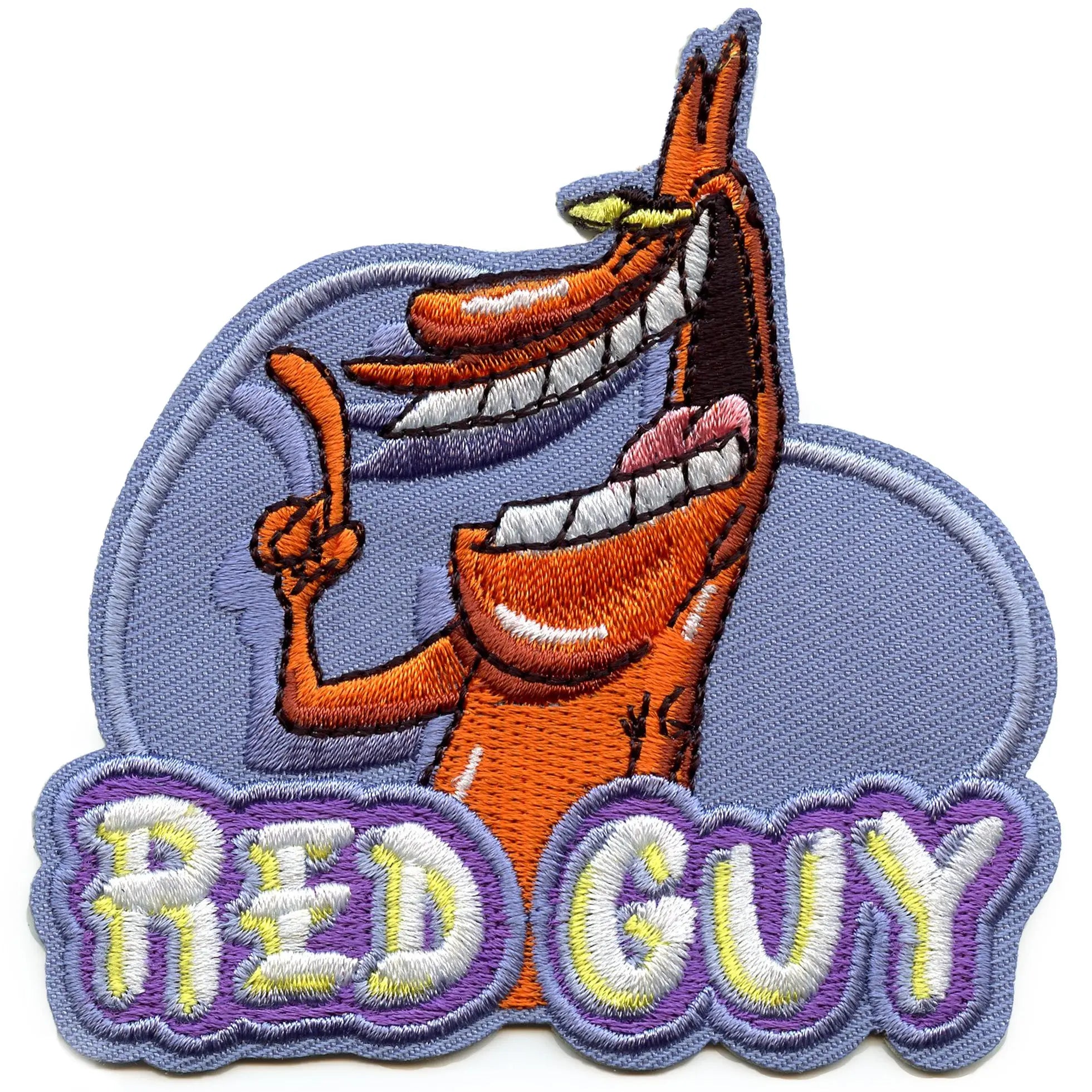Cow and Chicken Patch Red Guy Cartoon Embroidered Iron On