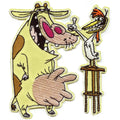 Cow and Chicken Patch Siblings Character Cartoon Embroidered Iron On