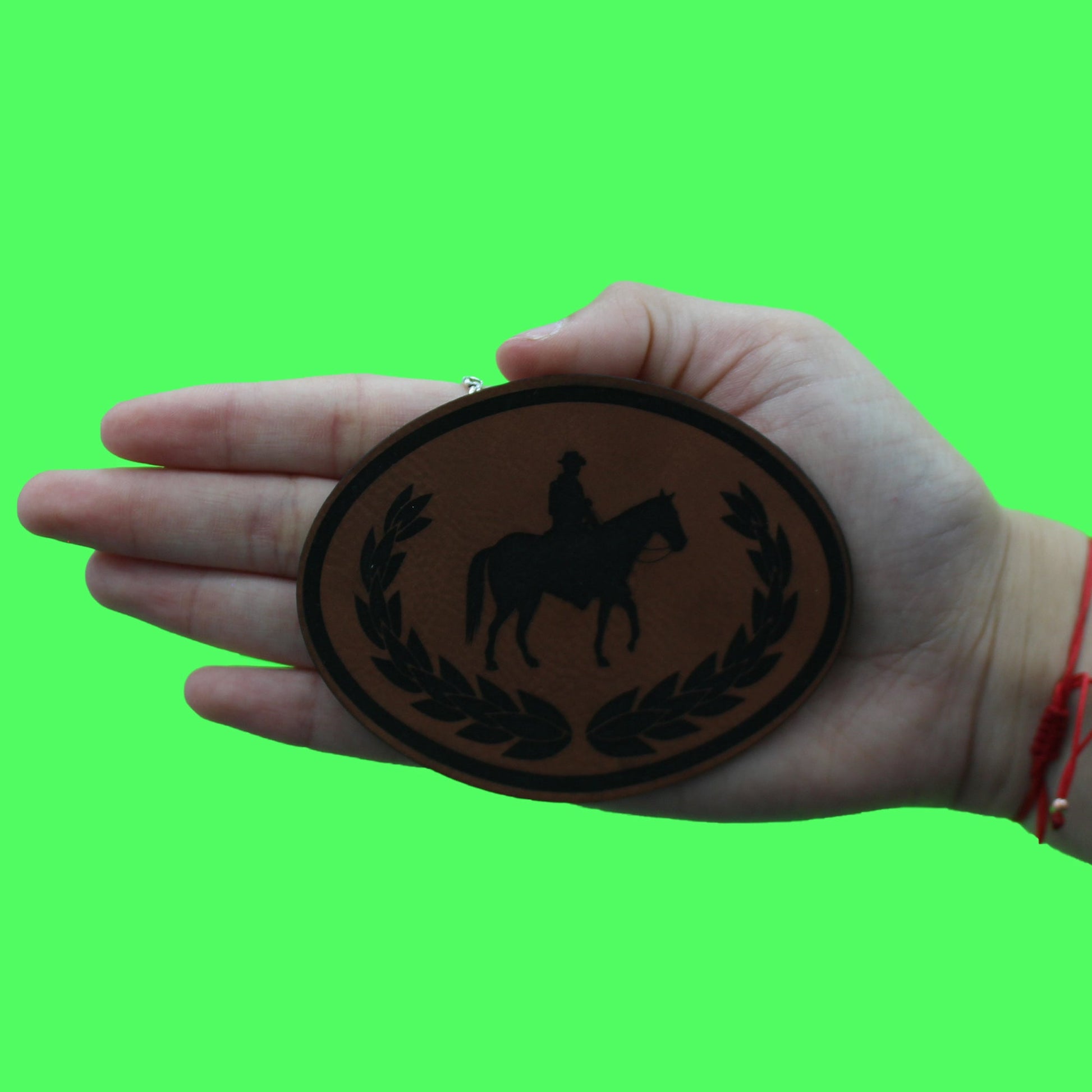 Cowboy Belt Buckle Patch Western Rodeo Country Embroidered Sew On