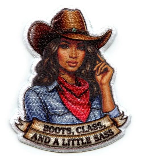 Cowgirl Boots Western Iron-On Patch – Class and a Little Sass