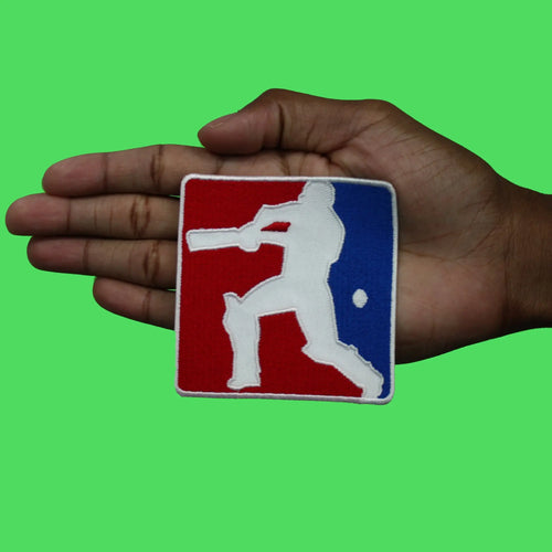 Cricket Sports Logo Patch Hobby Competitive League Embroidered Iron On
