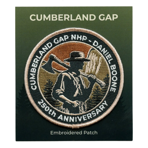 Cumberland GAP NHP Patch Daniel Boone 250th Anniversary Embroidered Iron On