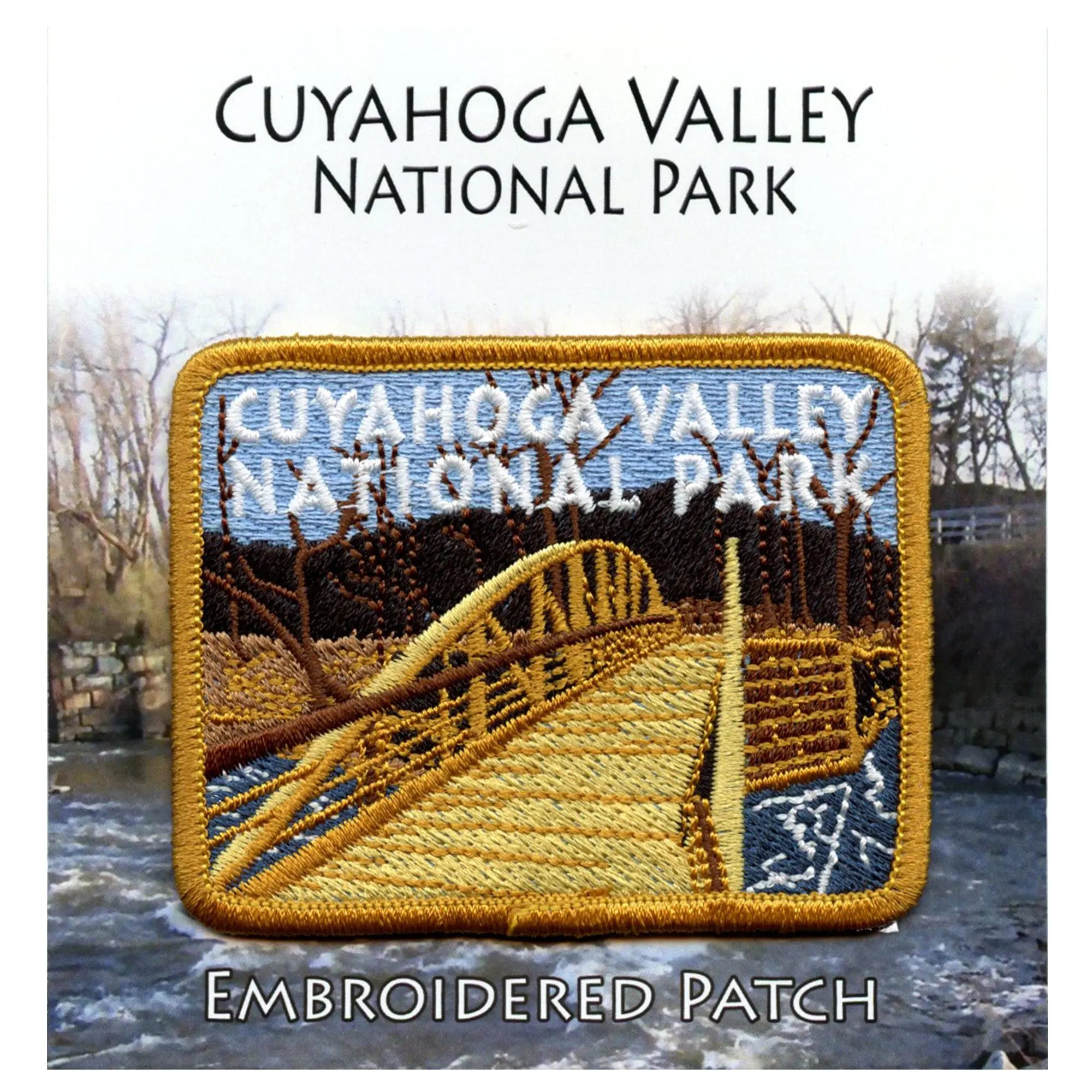 Patch brodé du sentier du chemin de halage de l'Ohio du parc national de la vallée de Cuyahoga