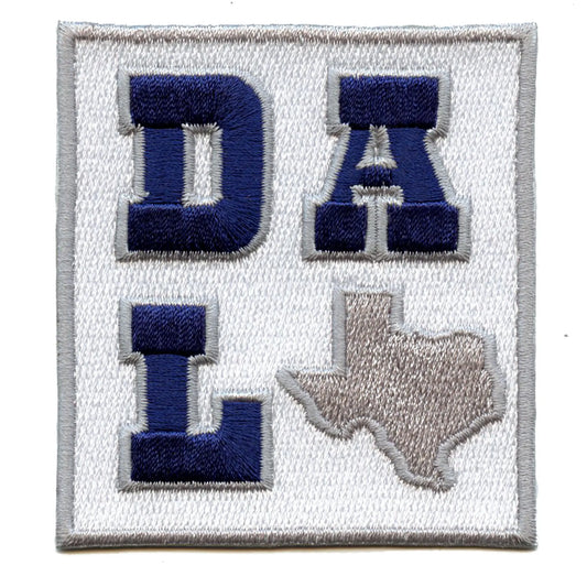 DAL Texas State Patch Travel Sports Fan Embroidered Iron On