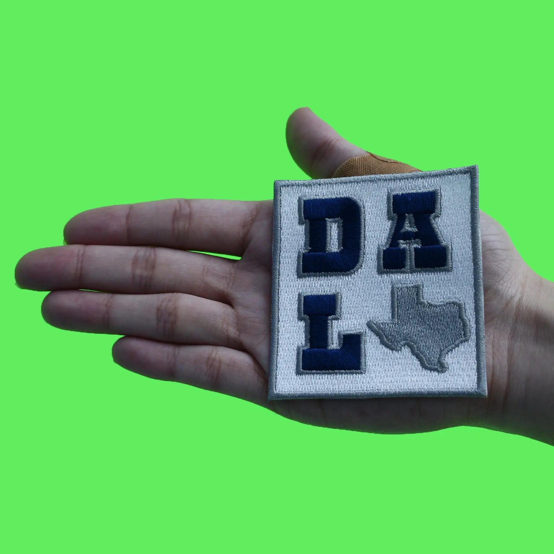 DAL Texas State Patch Travel Sports Fan Embroidered Iron On