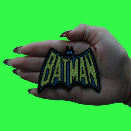 DC Comics Batman Patch Medium Bat Logo Embroidered Iron On