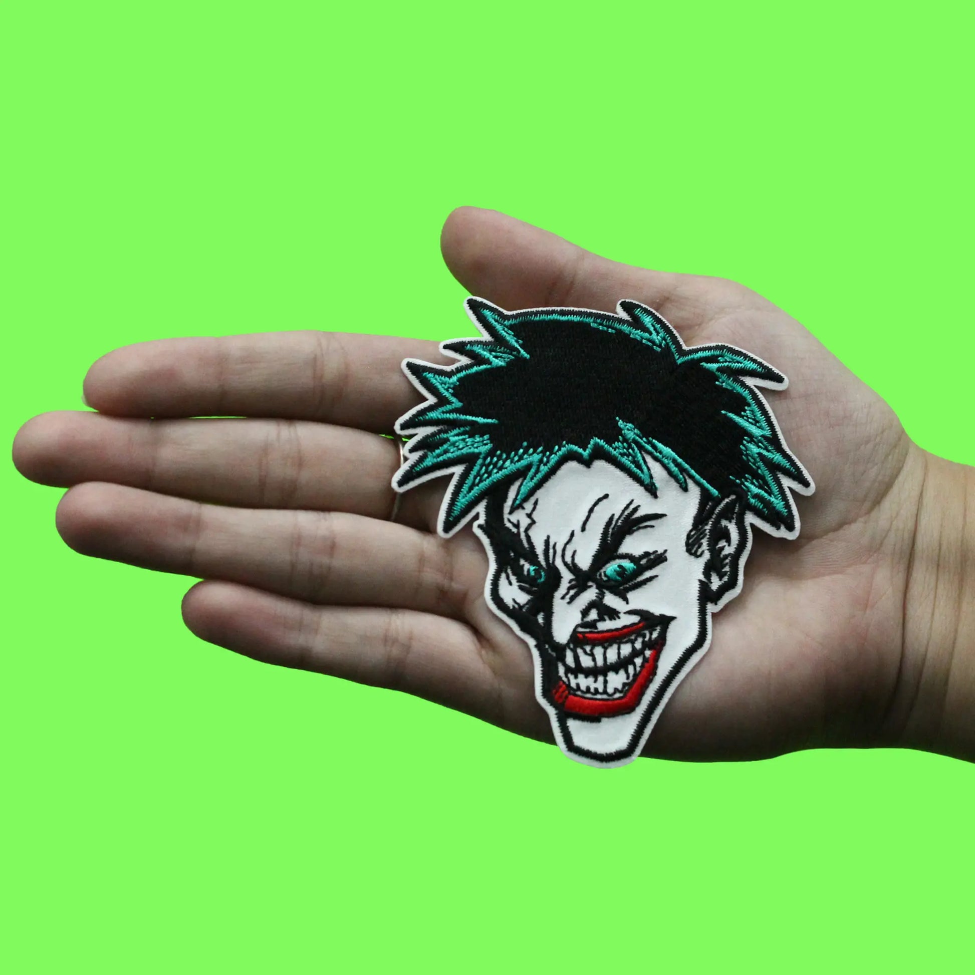 DC Comics Joker Patch Evil Headshot Character Embroidered Iron On