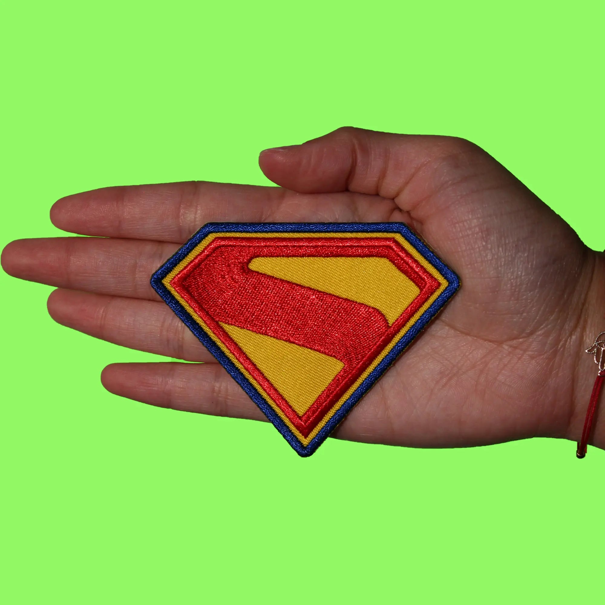 Panther Patch Large Superman Logo Iron-On / Sew-On Embroidered Patch – Comic Book Hero Emblem Badge Gucci Patches For Clothes - Foto 3