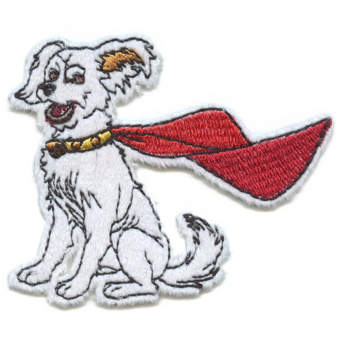 DC Superman Krypto Patch Dog Super Hero Embroidered Iron On