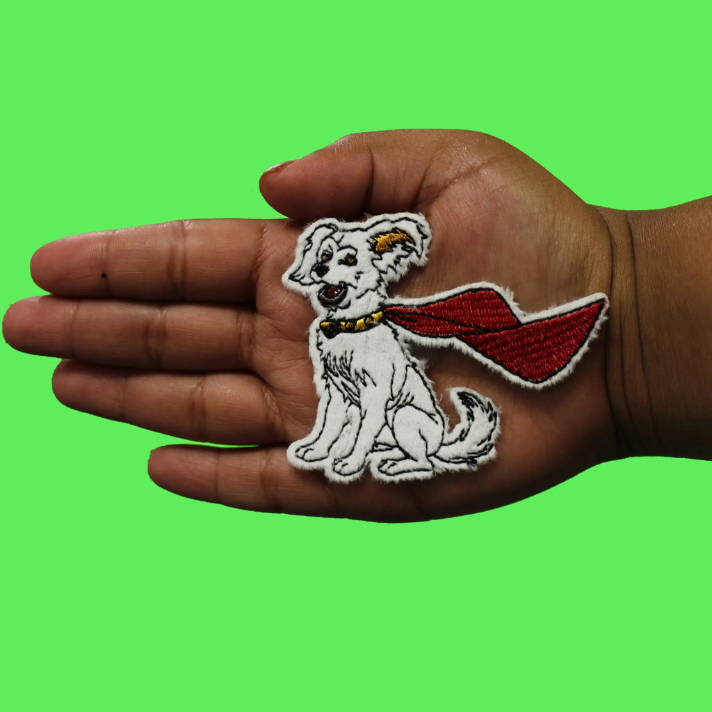 DC Superman Krypto Patch Dog Super Hero Embroidered Iron On