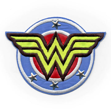DC Comics Wonder Woman Shield with Studs Iron On Patch