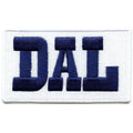 Patch Dal Box Script Dallas Sports Fan Brodé Thermocollant
