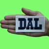 Dal Box Script Patch Dallas Sports Fan Embroidered Iron On