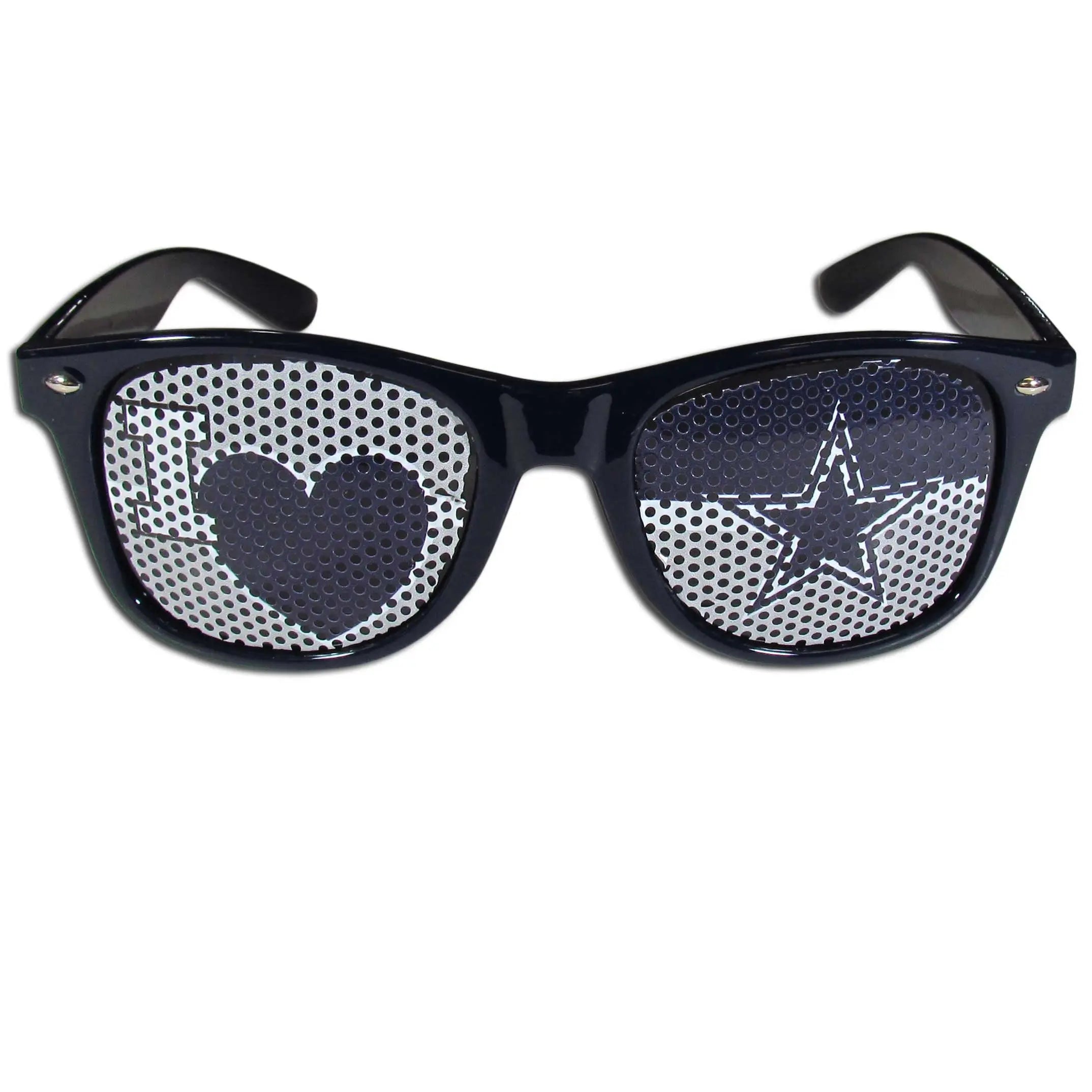 Dallas Cowboys Game Day Shades Sun Glasses I Heart Patch Collection