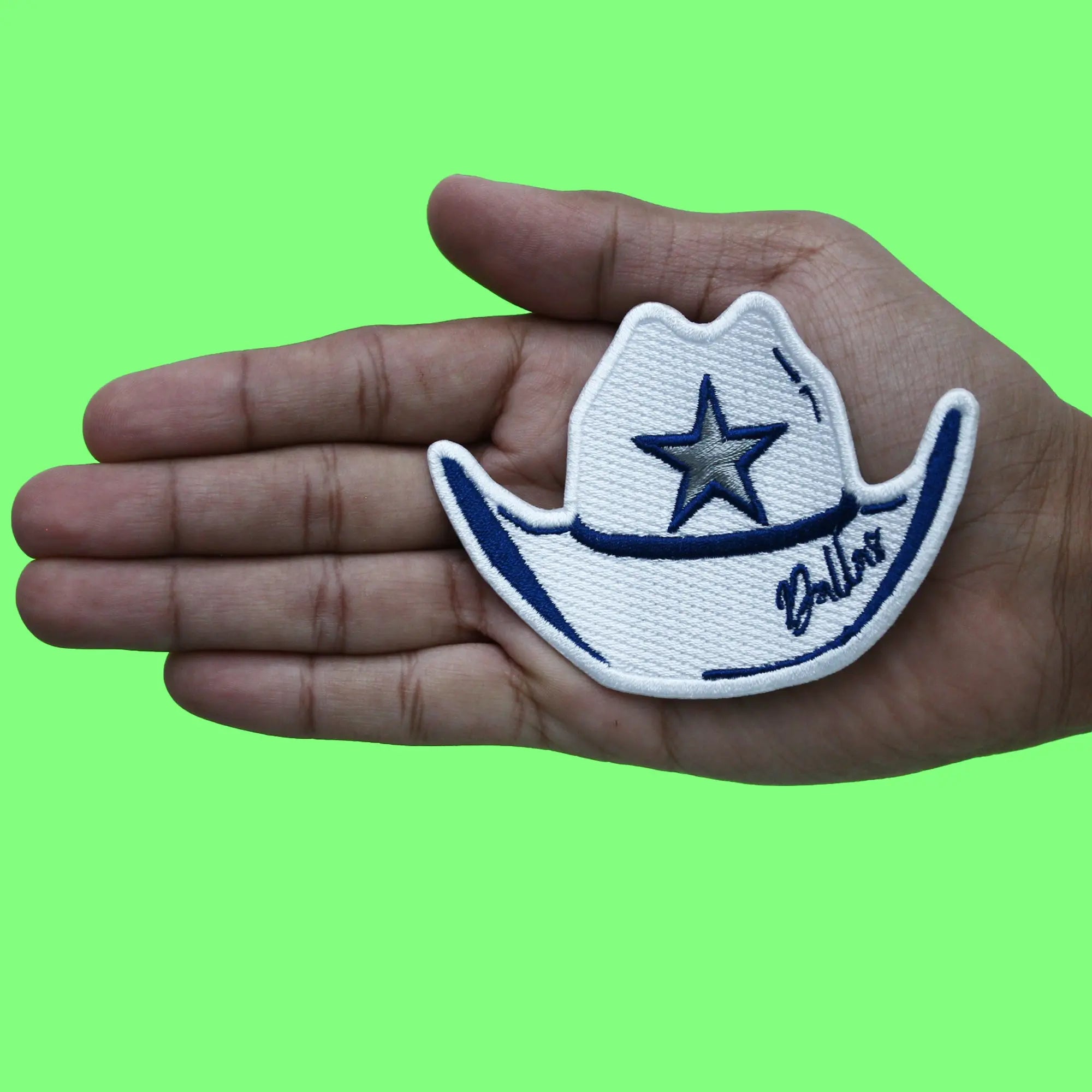 Dallas Hat Parody Patch Football Sport Fan Embroidered Iron On
