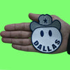 Dallas Smiley Hat Patch Football Sports Emoticon Embroidered Iron On