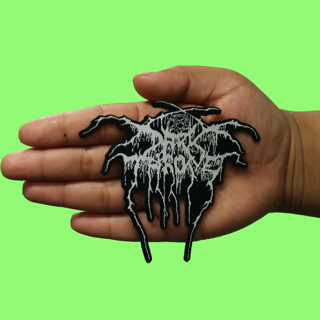 Darkthrone Name Logo Patch Black Metal Band Woven Sew On