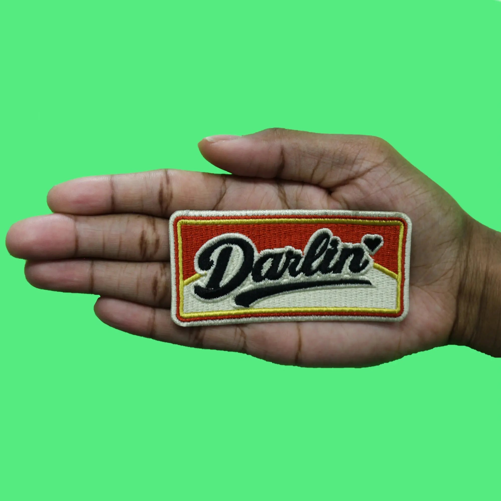 Darlin Heart Vintage Patch Western Country Box Embroidered Iron On