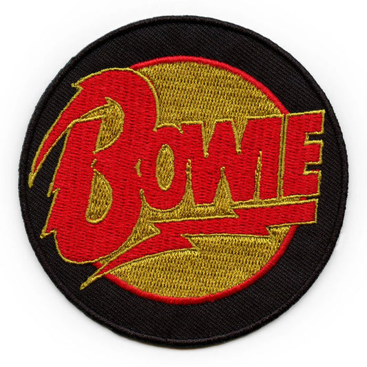 David Bowie Circle Logo Patch Diamond Dogs Embroidered Iron On
