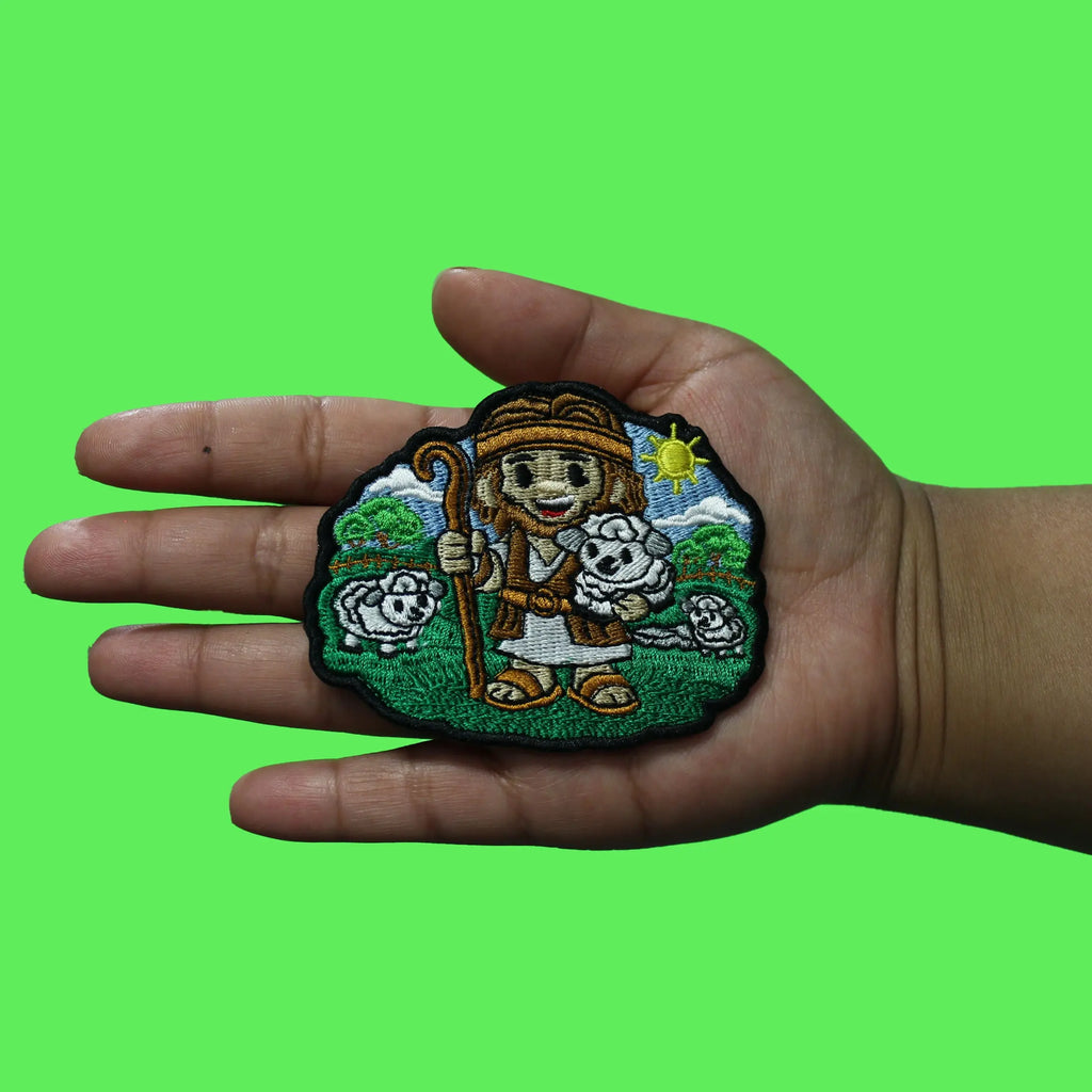 David The Shepherd Patch Prophetic Religious Saint Embroidered Iron-On