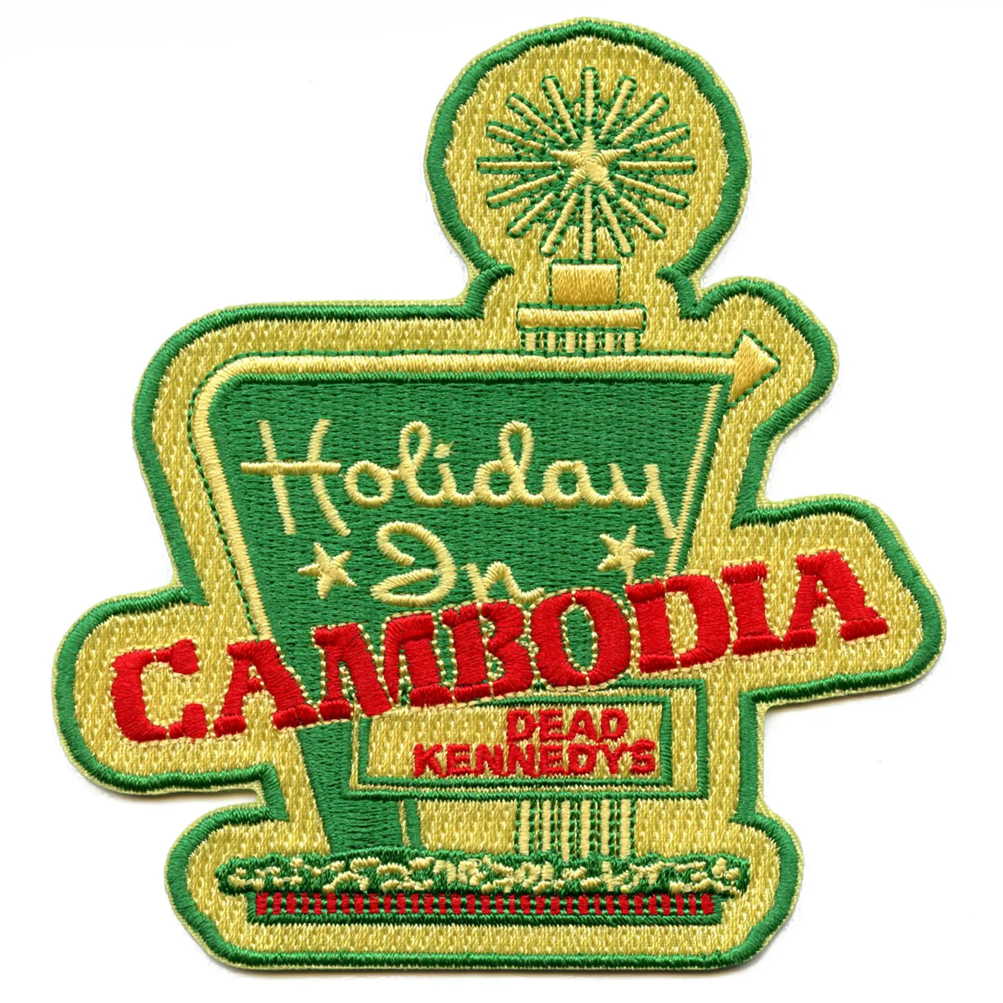 Dead Kennedys Holiday In Cambodia Patch Rock Band Punk Embroidered Iron On