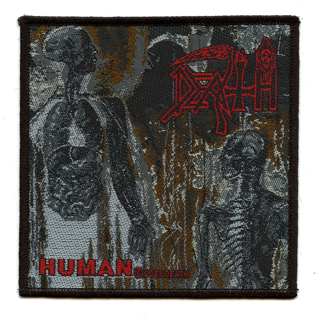 Patch découpé Death Standard Metal Rock Band tissé thermocollant