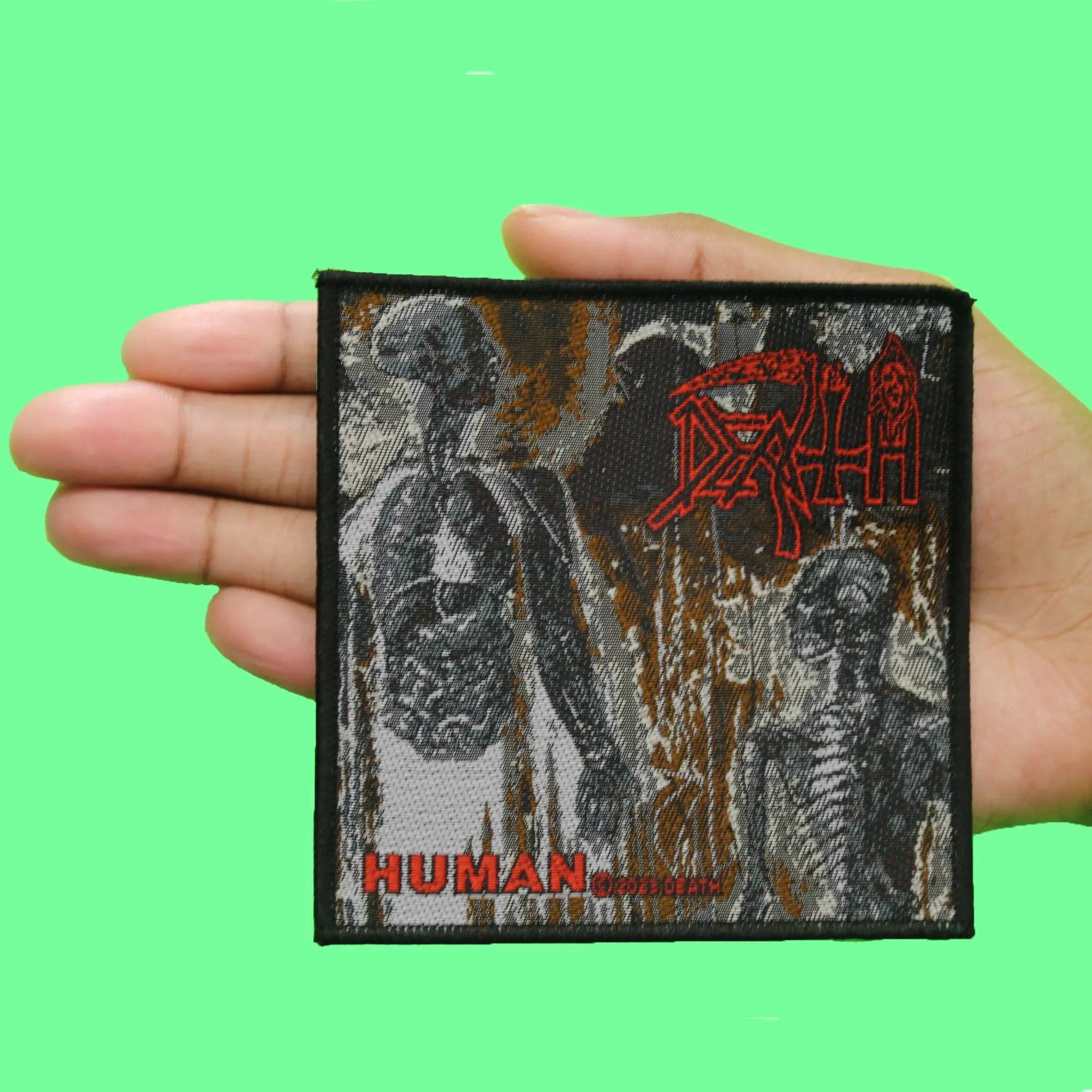 Death Human Album Patch Metal Rock Band Woven Sew On