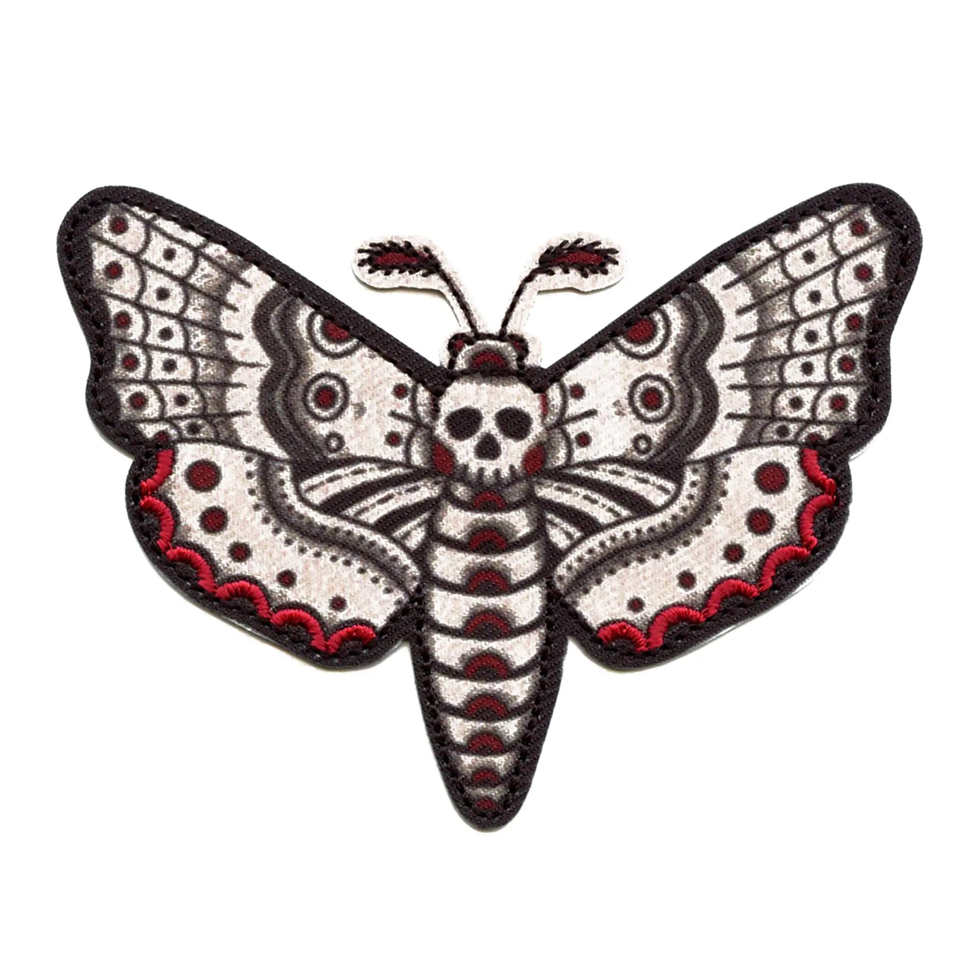 Tattoo Deaths Head Moth Patch Insects Nature Sublimated Embroidery Iron On