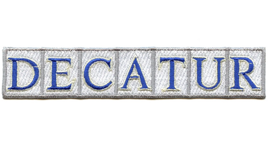 Decatur Street Tiles Patch New Orleans Pride Embroidered Iron On