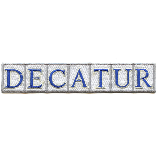 Decatur Street Tiles Patch New Orleans Travel Embroidered Iron On