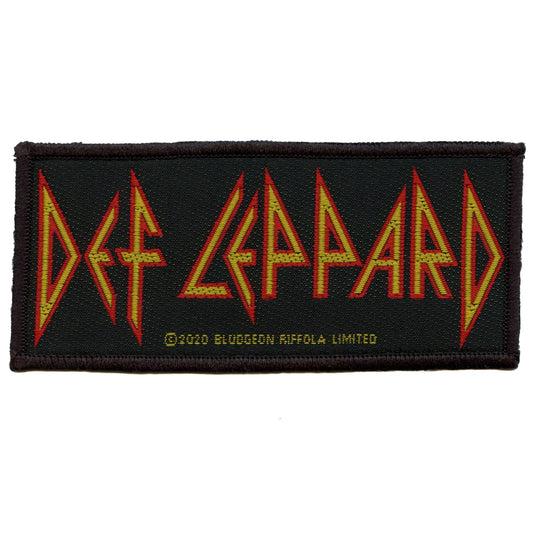 Def Leppard Strip Logo Patch English Rock Band Woven Iron On