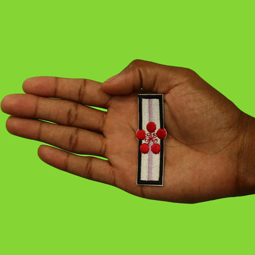 Demon Katana Sword Patch Anime Red Slayer Embroidered Iron On