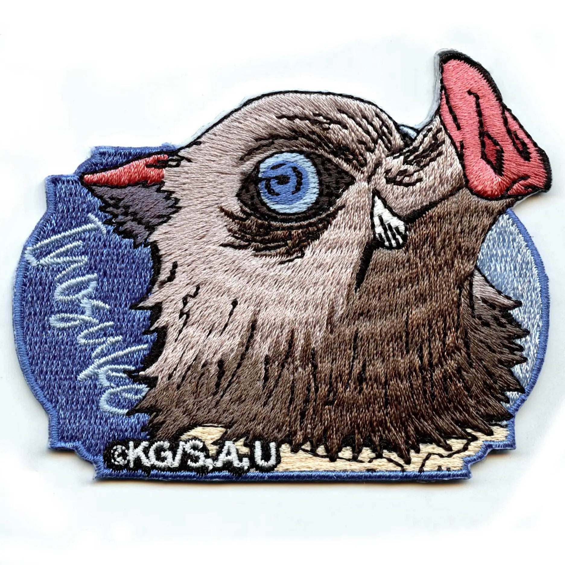 Demon Slayer Inosuke Hashibira Patch Shonen Anime Chartacter Embroidered Iron On