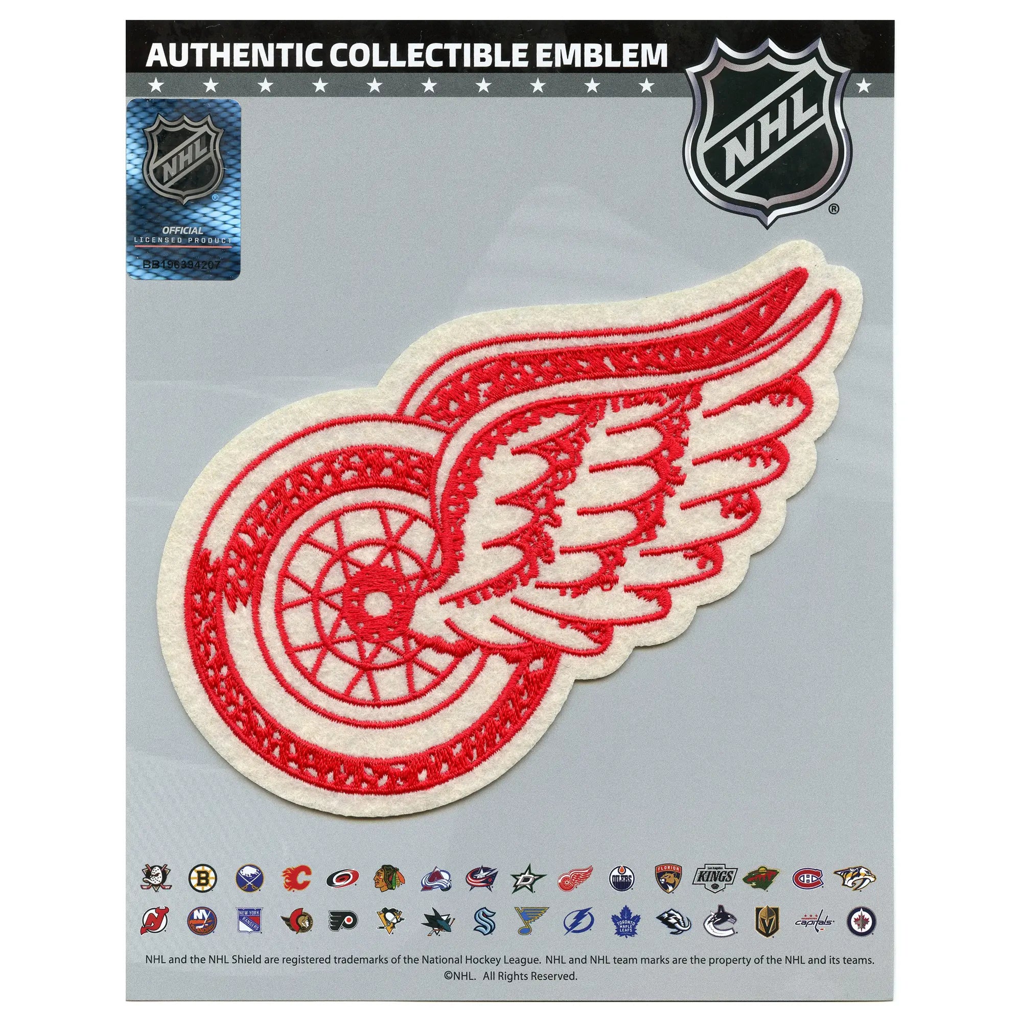Detroit Red Wings Centennial Primary Team Logo Felt Jersey Patch