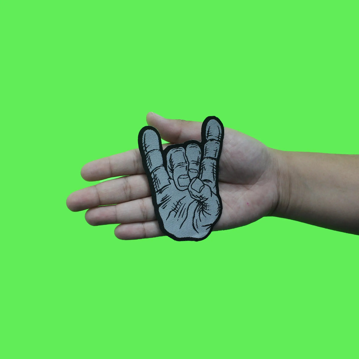 Devil Horns Hand Patch Alternative Rock Metal Woven Sew On – Patch ...