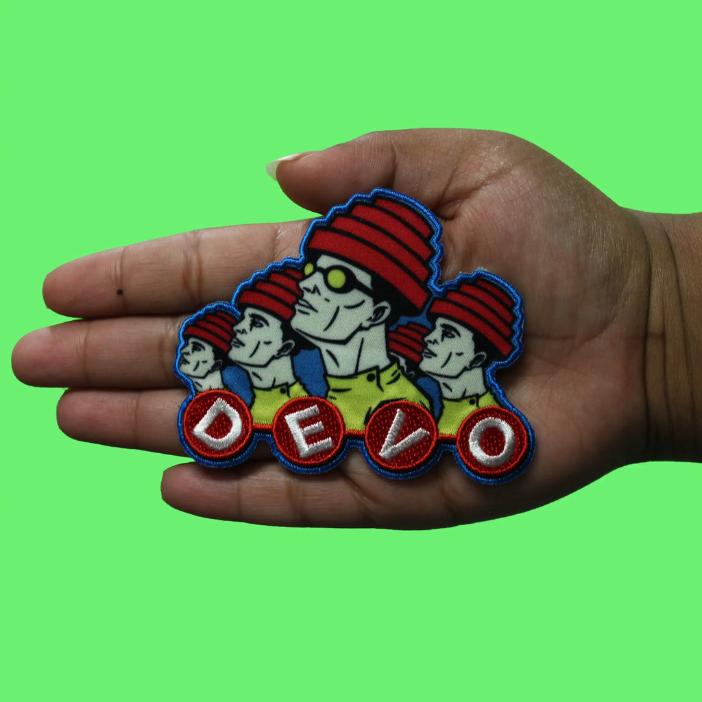 Devo Band Lineup Patch New Wave Music Sublimated Embroidered Iron On