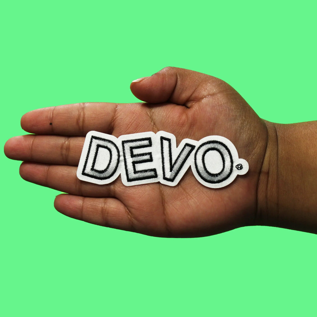 Devo Band Logo Patch New Wave Music Embroidered Iron On