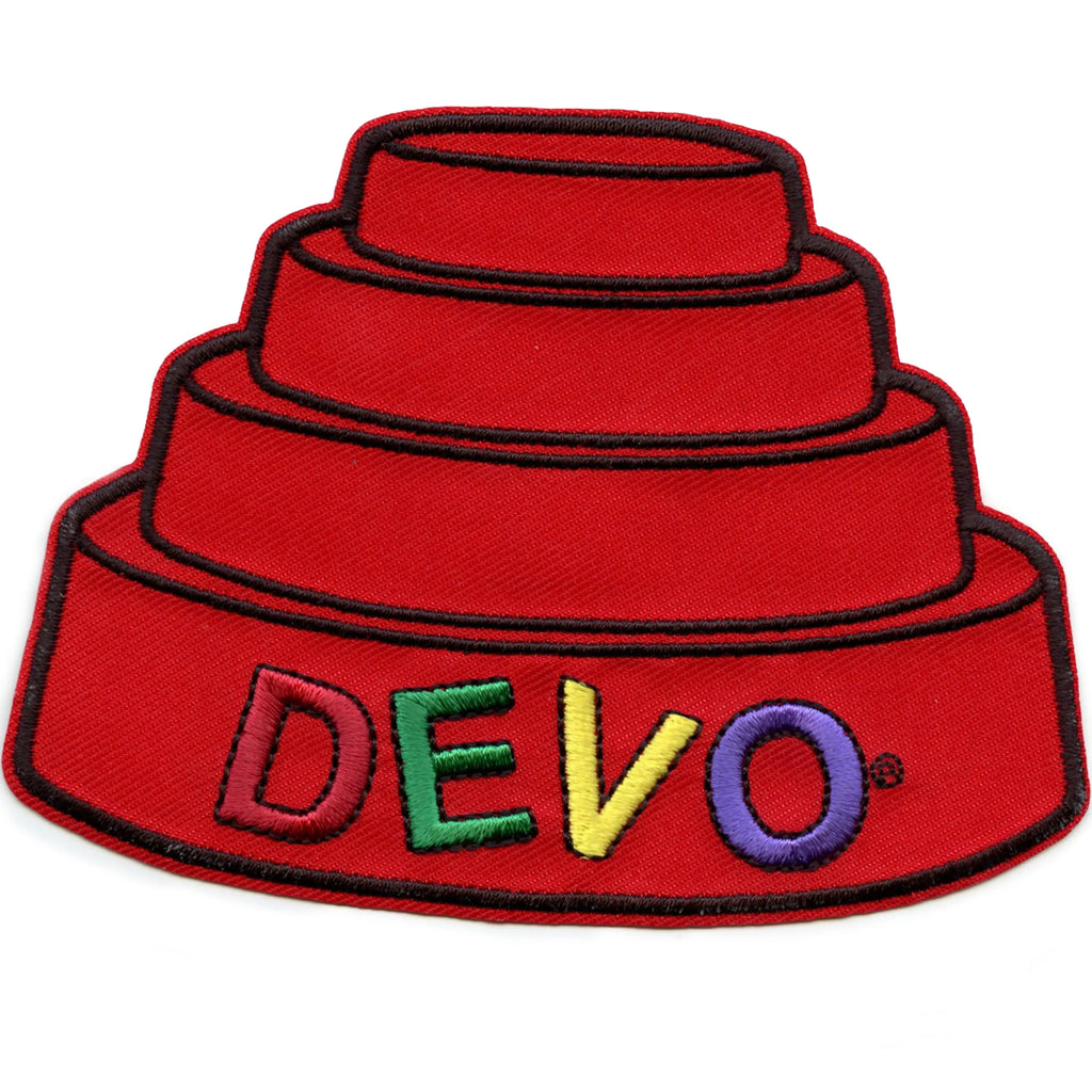 Devo Dome Hat Patch New Wave Music Embroidered Iron On
