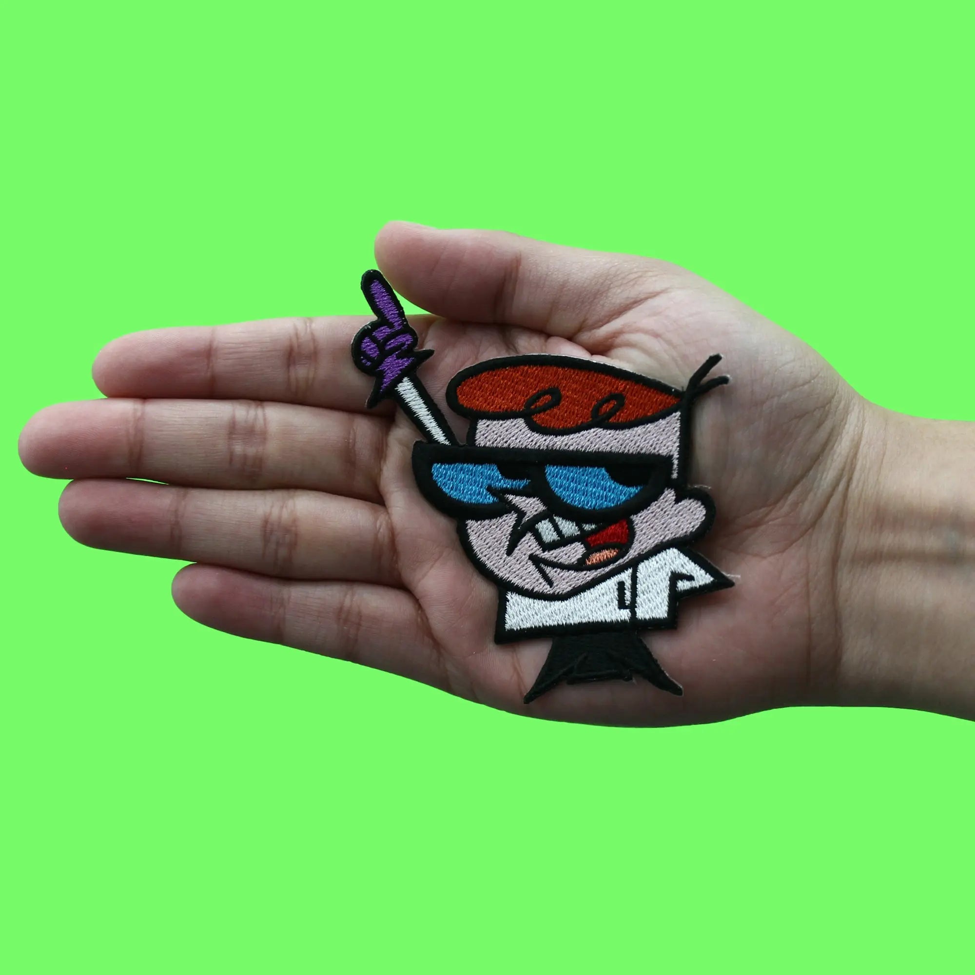 Dexter's Laboratory Cartoon Patch Boy Genius Character Embroidered Iron On