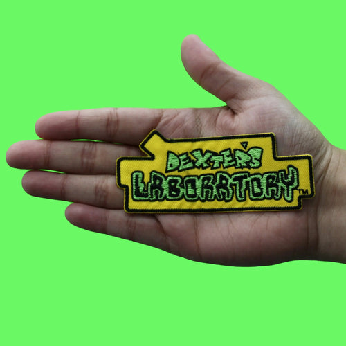 Dexter's Laboratory Cartoon Patch Boy Genius Logo Embroidered Iron-On