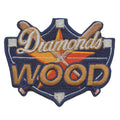 Diamonds And Wood Patch Houston Parody Culture Embroidered Iron On