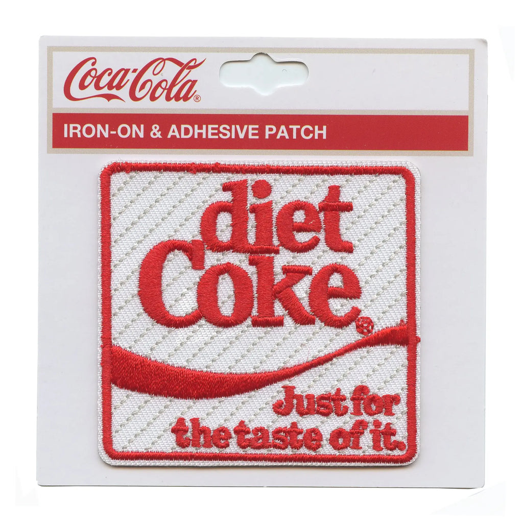 Diet Coca Cola Logo Patch Delicious Cold Beverage Embroidered Iron On