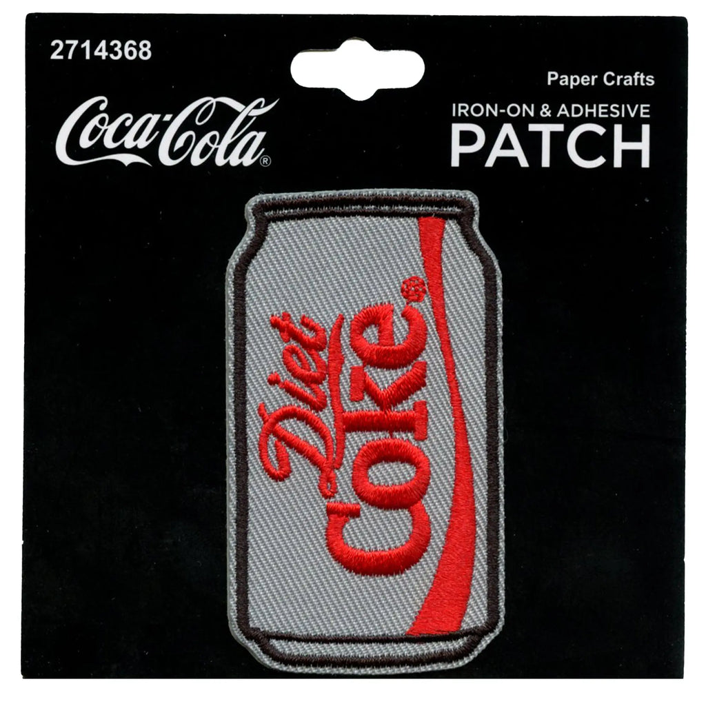 Diet Coke Soda Can Patch Popular Brand Drink Embroidered Iron On