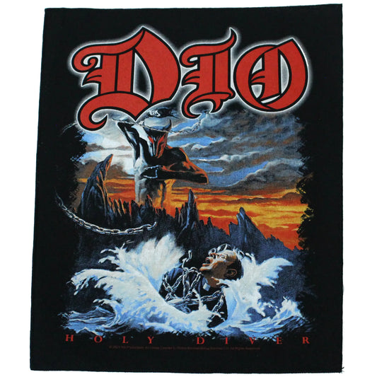 Dio Holy Diver Large Back Patch Rock Band XL DTG Printed Sew On