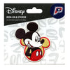 Disney Mickey Mouse Patch Inside Head Silhouette Leather Embroidered Iron On