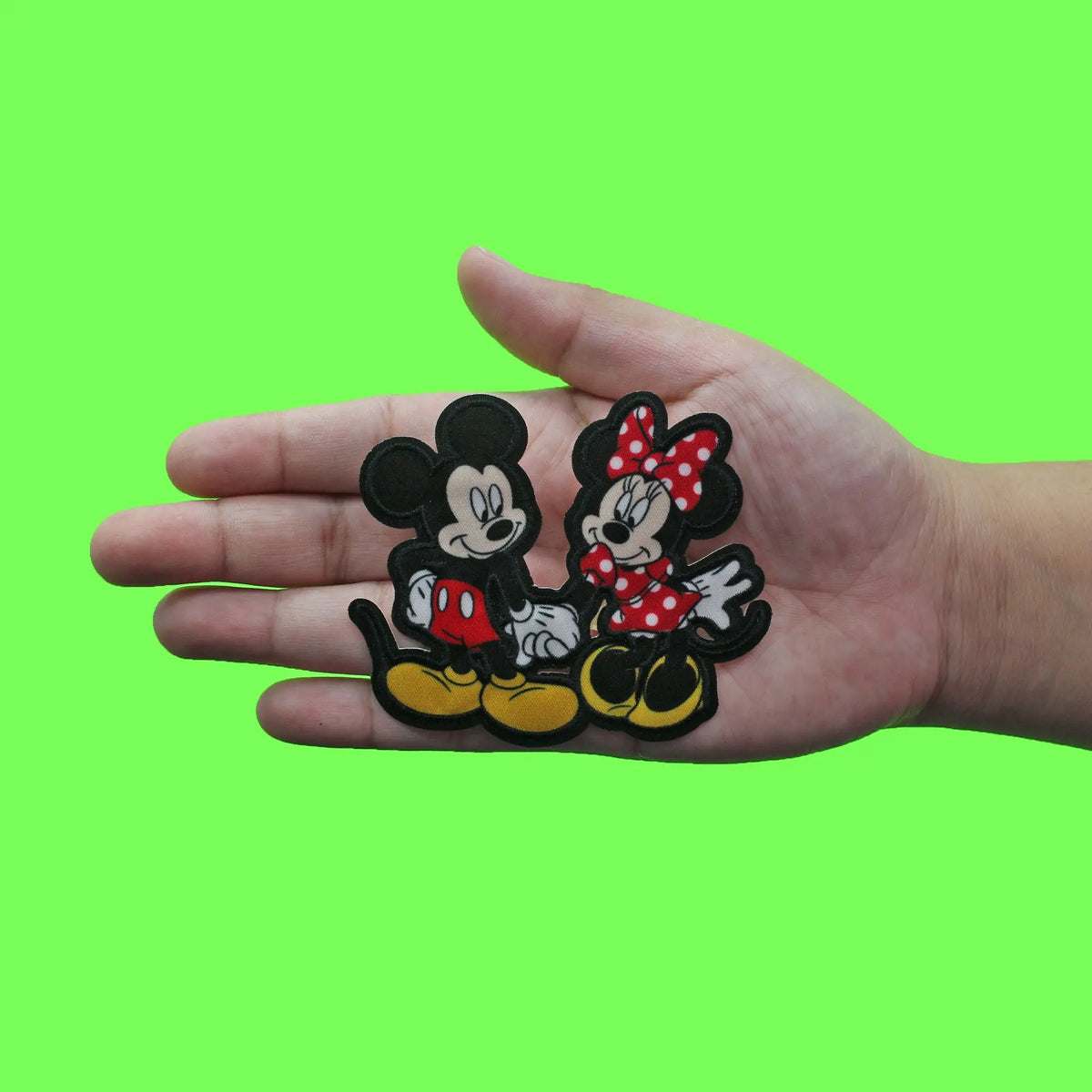 Disney Minnie And Mickey Mouse Hugging Iron on Embroidered Patch ...