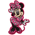 Disney Minnie Mouse Patch Classic Pink Outfit Embroidered Iron On